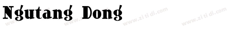 Ngutang Dong字体转换